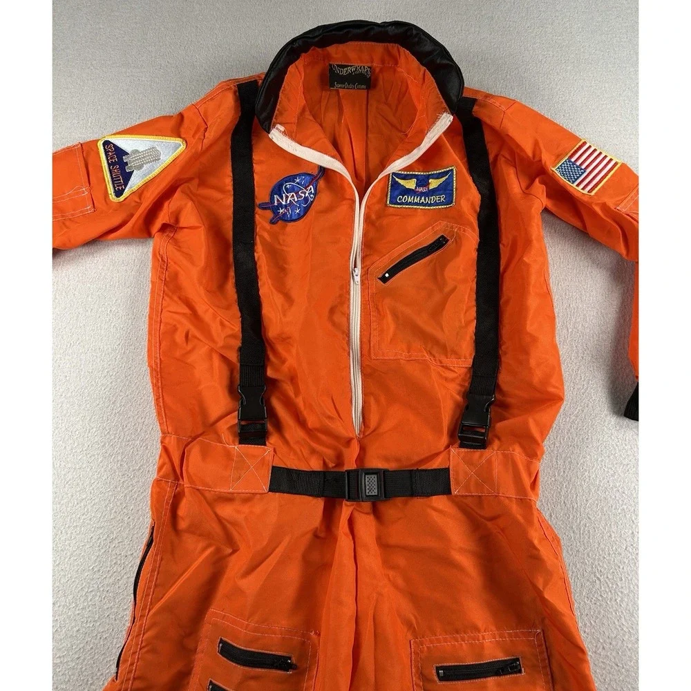 NASA Commander Astronaut Jumpsuit Halloween Costume Childrens MEDIUM